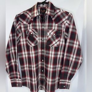 Plains Western Wear Boys Pearl Snap Button Down Shirt